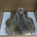 Vintage Gramophone with Bluetooth Output Vintage Record Players Retro Gramophone Turntables for 7" 9" 12" Vinyl Records 3 Speed, Hi-Fi, Handcrafted by Pure Oak(White Gold)