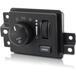 AUTOKAY New Headlight Switch with Cargo Fog Light, OEM Replacement, Direct Fit for Dodge Dakota 2005-2010, Ram 1500/2500/3500/4500/5500 2006-2009