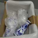 Hushee Set of 8 Small Blue and White Chinoiserie Vase Vintage Blue Ceramic Flower Vase Chinoiserie Decor for Home Table Decor Centerpieces Living Room Bookshelf(Vintage)