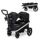 BOB Gear Renegade Canopy Stroller Wagon with 3 Seats, 5-Point Harness System, All-Terrain Tires, and Push and Pull Handle, Nightfall
