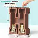 Summidate Wooden Letter Piggy Bank, Extra Thick Large Capacity Piggy Bank for Kids Boys Girls Toddler, Alphabet H Money Bank| Coin Box Birthday, Christmas, Festival