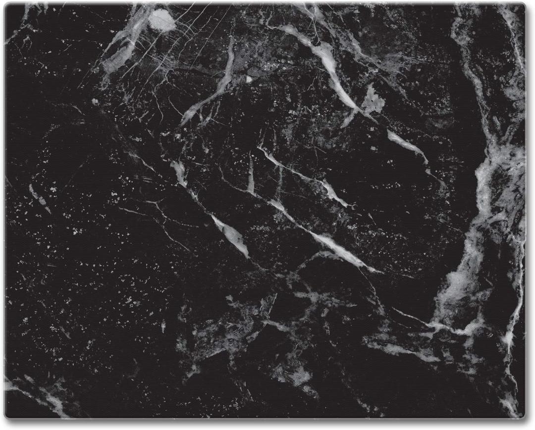 CounterArt Black Marble Design 3mm Heat Tolerant Tempered Glass Cutting Board 15 x 12 Manufactured in the USA Dishwasher Safe