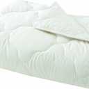 Yatas Bedding Wool Comforter, 100% Wool Filling, Durable, Machine Washable Quilt, 100% Natural Soft Cotton Cover, Bedding Duvet Inserts & Bed Sets, Ecru (King) - 89"x102"