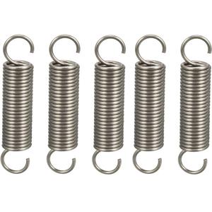 uxcell Extended Tension Spring Wire Diameter 0.047", OD 0.39", Free Length 1.97" Stainless Steel Small Dual Hook Tension Spring 5pcs