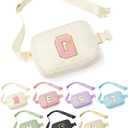 YOOLIFE Graduation Gifts - Graduation Gifts for Teen Girls Her Daughter Sister, White Initial Crossbody Bag Belt Bag for Girls G