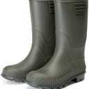 DREAM PAIRS Kids Rain Boots Easy-On Lightweight Non-Slip Outsole for Boys & Girls Outdoor Rainy Day Play Size 6