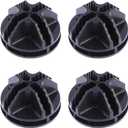 Combination Cabinet Clamps 50-Pack Plastic Frame Connectors Abs Material for Modular Closet Storage Systems Black