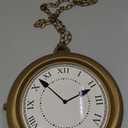 Spooktacular Creations Gold Clock Necklace Halloween Jumbo Gold Necklace White Rabbit Clock Hip Hop Rapper for Kids Women Men Halloween Party Decorations, White Rabbit Costume