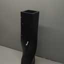 Tall Vase On Floor, 16.34" Twisted Geometric Flower Vase for Home, Living Room, Flower Centerpieces, Shelf, Table, Decor, Creative Unique Decorative Vases (Black)