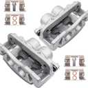 2PCS Front Disc Brake Caliper Assembly w/Bracket Compatible for Chevy Avalanche Silverado 1500 Suburban Tahoe Express/GMC Sierra 1500 Yukon XL/Cadillac Escalade ESV EXT 18-B4918A 18-B4919A