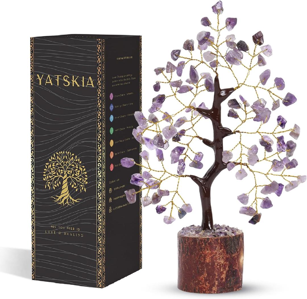 Amethyst Crystal Tree - Gem Tree - Amethyst Tree - Money Crystals - Crystal Tree Feng Shui - Crystals Decor -