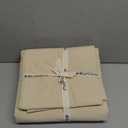 MooMee Bedding Duvet Cover Set 100% Washed Cotton Linen Like Textured Breathable Durable Soft Comfy (Heathered Almond Milk Grey, King 104"x90")