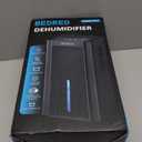 Dehumidifier, 95 OZ Dehumidifier for Home 1000 Sq.Ft - Quiet with Auto Shut Off & Relaxing 7 Color Ambient Light,Ideal for Livingroom, Bedroom, Basement (Black)