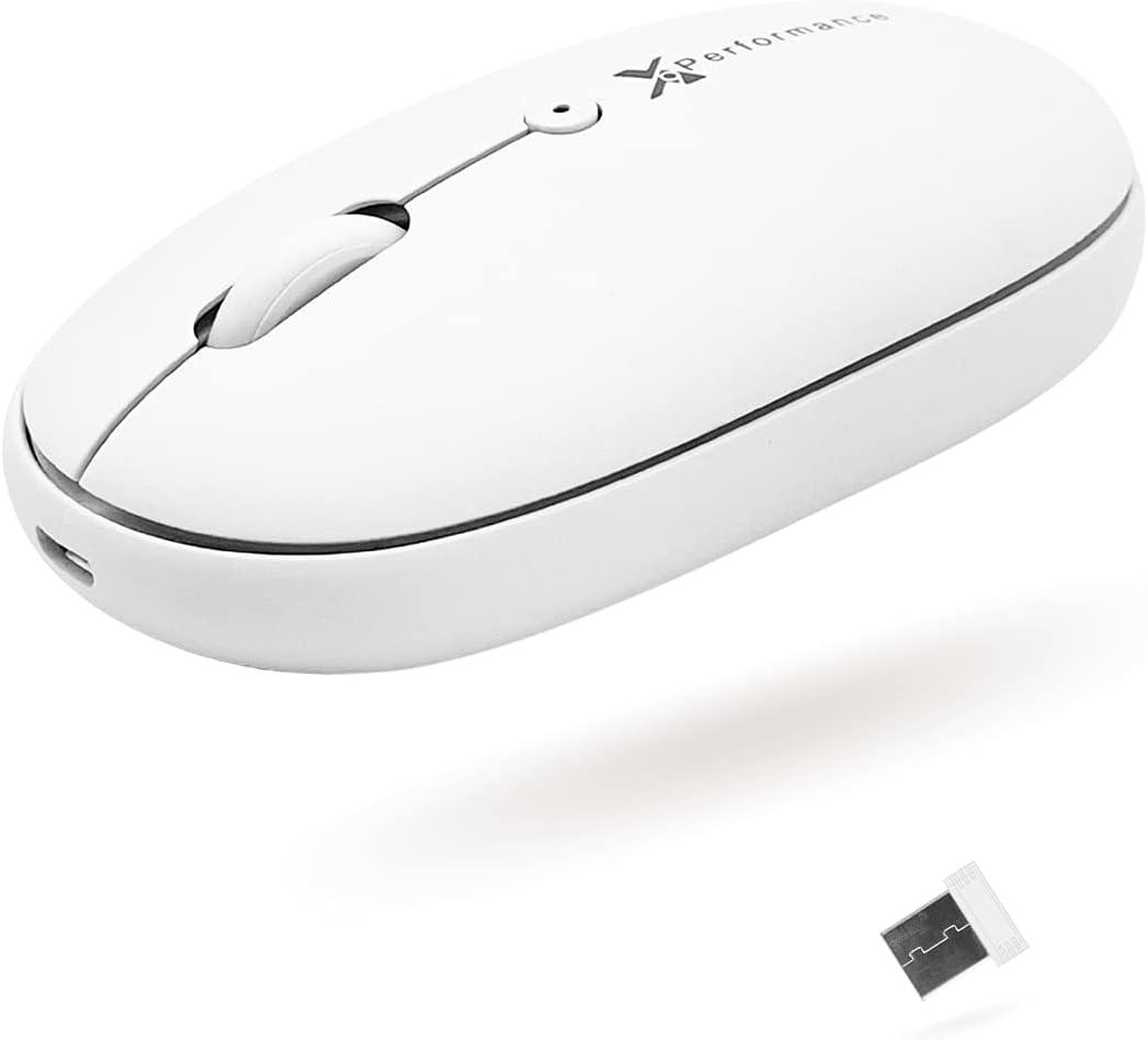 2 x X9 2.4G Wireless Mouse - Quiet and Comfortable Computer Mouse with USB Receiver and 3 Adjustable Levels - Cordless Mouse Wireless Mice for Windows Mac PC Notebook Chromebook