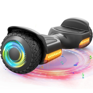 Gyroor Balancing Scooter New G13 All Terrain Balancing Scooter with LED Lights, Self Balancing Off Road with Bluetooth for Kids ages 6-12 and Adults-Black