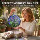 Purple Iris Flower Acrylic Suncatcher Sun Catchers Indoor Window Gifts 6.3"