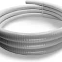 Flexible PVC Spa Hose for Cold Plunge or Ice Baths, 3/4" Schedule 40 White Tubing (12 Foot)