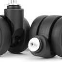 Luggage Replacement Wheels, 2 Pcs Suitcase Double-Row Wheels for DIY Repair Spare Suitcase Casters Replacement Luggage Parts, V-LN5