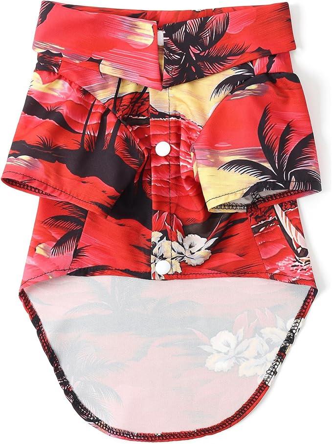 Dog Shirts Hawaii Dog Clothes for Small Medium Large Dogs Owner and Pet Shirts are Sold Separately (3XL-(45.1-65lb)-Chest~34.6" for Pets)