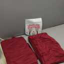 Burgundy Backdrop Curtains 6 Panels - Wrinkle-Free Polyester Photography Drapes for Baby Shower & Birthday Party - 24 X 10FT