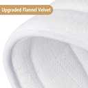 Buganda Memory Foam Bathroom Rug Mat 47x17, Extra Soft and Absorbent Bath Mats, Non-Slip and Machine Washable Bath Rugs for Bathroom Floor,Tub and Shower, White