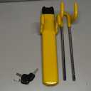 Tevlaphee Steering Wheel Lock - Heavy Duty Antitheft Device and Car Security Lock with Adjustable Locking and 3 Keys - Great Vehicle and Truck Deterrent (Yellow)