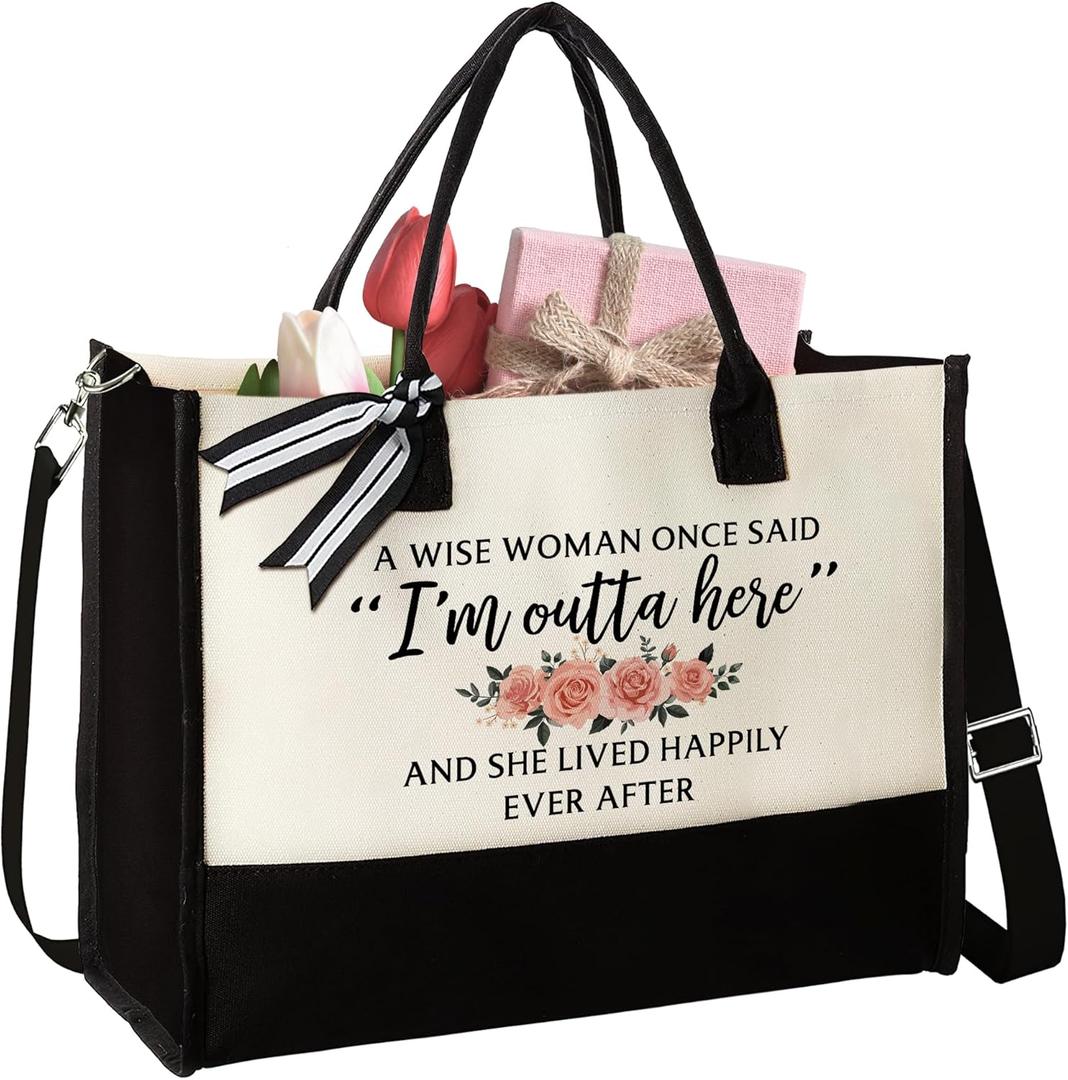 Retirement Gifts for Woman 2025 - Retired Bags for Boss Lady, Manager, Teacher, Nurse, Women - Tote Bag