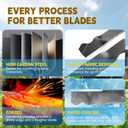 21 Inch Lawn Mower Blade - Mulching Blade for Cub Cade MTD Craftsman Troy Bilt TB110 TB200 Some 21" Walk Behind Push Mower Replace Parts 942-0741A 742-0741A CMXGZAM100067