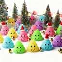 Leyndo 25 Sets Mini Figurine Toys Small Fake Figures with Note Cards and Bags Bulk for Humorous Gift Prank Hide Seek Goodie Bags Stuffer Party Supplies(Multicolor)