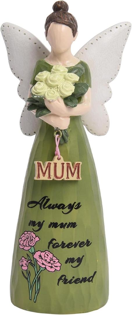 Mom Birthday Gifts,Mom Friend Birthday Gifts for Women,Mothers Figurine Gifts,Angel Figurine for Mothers Day,Sculpted Hand-Painted Figurine