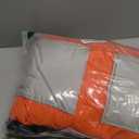 AOFITEE Dog Coat, Large Dog Jacket, Dogs Coat with Harness Built in, Reflective Waterproof Dogs Jackets Winter with Furry Collar, Warm Polar Fleece Pet Sweater Snowsuit for Doberman, Great Dane XXXL (Orange)