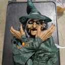 Halloween Decorations Indoor & Ourdoor, Life Size Halloween Animatronics Witch Decoration with Motion and Touch Activated Lights & Sounds, Halloween Animatronics Clearance