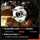 A-Premium 2 x Front Wheel Bearing and Wheel Hub Kit with Nut & 5-Lug Compatible with Honda Odyssey 2005-2010