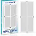 2 x Neodymium Magnetic Vent Grille Filter Cover, Keeps Things In And Out Of Vents, Light Filtration Capability For Dust - Measures 12" x 5.5" (2)