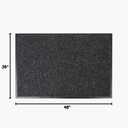 Notrax 109 Industrial Door Mat, 3' x 4' Entrance Mat, Heavy Duty Commercial Rug for Businesses, Welcome Lobbies, Garage, and Mudroom, Made in the USA, Charcoal Black, Brush Step 109S0034CH