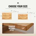 Solid Wood Desk Table Top Pre-Finished 1.2 Thick Tabletop - Universal Fit for Standing Desks, Countertops & Workstations (48" x 30", Rubberwood)