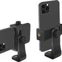 Ailun Phone Holder/Vertical and Horizontal Tripod Mount Adapter Rotatable Bracket with 1/4 inch Screw, Adjustable Clip for iPhone, Android Cell Phone, Selfie Stick, Camera Stand