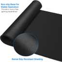 Large Gaming Mouse Pad, 31.5x15.7 inch Large Extended Computer Keyboard Mouse Mat, Water Resist Non-Slip Mousepad Rubber Base Long XXL Desk Mouse Pad for Work & Gaming, Office & Home, Black, 31.5L x 15.7W inches