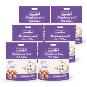 Tofu Cat Litter with Macadamia Nut, Strong Clumping Cat Litter,100% Natural Ingredients Litter,95% Odor Control and Flushable Deodorant, Low Tracking (Pack of 3, BB: 03/04/2026)