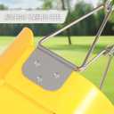 Toddler Swing Seat with Coated Chains, Heavy Duty Kids High Back Bucket Swings with Tree Straps and Hooks for Outdoor, Playground, Backyard, Swing Set Accessories by Domaker, Yellow