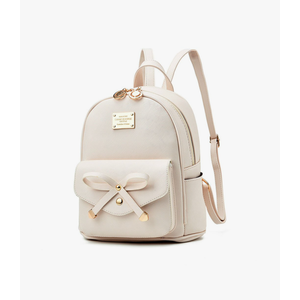 I IHAYNER Girls Bowknot Cute Leather Backpack Mini Backpack Purse for Women