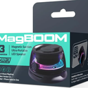Magboom Led Magnetic Bluetooth Speaker| Wellbots, Black, Pack of 1
