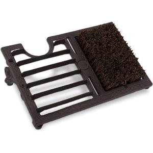 Boot Brush Scraper - Heavy Duty Outdoor Boot Cleaner & Shoe Scraper with Brushes for Clean Mud and Snow at Home, Farm, Stable, Angled Design, Vintage Rustic Shoe Scrapers(Brown)