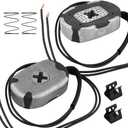 Trailer Brake Magnet,12"X2"Electric Brakes Assembly Replacement Designed Kit Fit 5200 to 7000 lbs Axles with Retainer Clips and Coil Springs RV Spindle Brake Parts 2 Sets