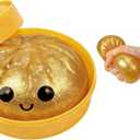 Glitter Dumpling, Glitter Dumpling Squishy with Box, Dumplings Sensory Squeeze Toy for Stress Relief (Gold)