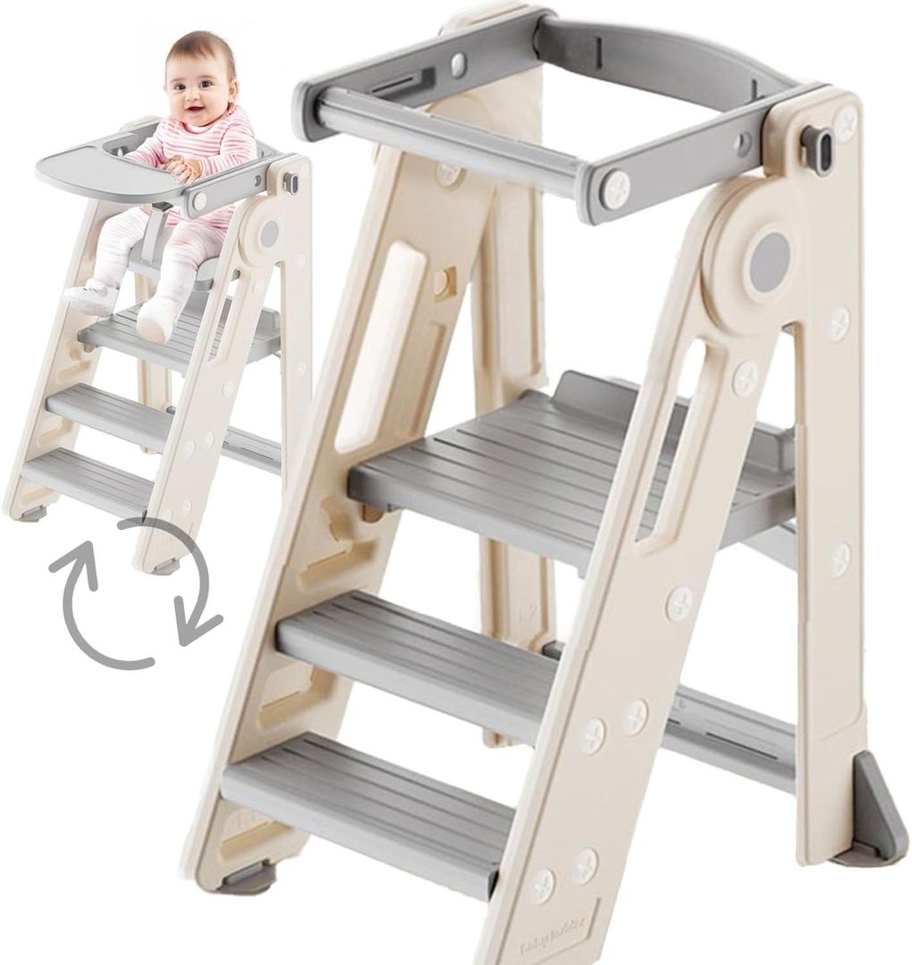 Kids' Step Stools - 2 in 1 Toddler Tower