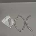 Car Front Emblem Sign Logo Bling Cover Decal Compatible with Mercedes Benz External Accessories Rhinestone Decorative Sticker (Small, Fit for A B CLA C300 E CLS S GLA GLK Series)