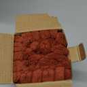 Kevin Textile Fall Corduroy Striped Soft Soild Decorative Square Throw Pillow Covers Set Autumn Cushion Cases Pillowcases for Sofa Bedroom 2 Pcs 16x16 Inch Burnt Brick