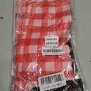 Red Gingham 12 Pack Checkered Premium Disposable Plastic Table Runner 14 x 108 Inch. Table Runner for Dinner Parties & Events by Grandipity