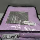yescool Weighted Blanket for Adults (12 lbs, 60" x 80", Purple) Cooling Heavy Blanket for Sleeping Perfect for 110-130 lbs, Queen Size Breathable Blanket with Premium Glass Bead, Machine Washable